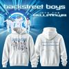 Backstreet Boys Into The Millennium Signature Hoodie Double Sided Graphic Print Oversized Pullover Pop Band Fan Hooded