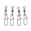 200Pcs Stainless Rolling Swivel Nice Snap Lure Connector Fishing Swivels Snap
