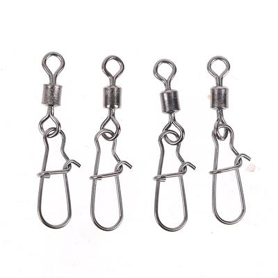 200Pcs Stainless Rolling Swivel Nice Snap Lure Connector Fishing Swivels Snap