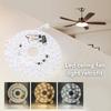 LED Deckenventilator Lichtplatine 3 Farbtemperaturen Dimmbar Memory-Funktion Deckenventilator Lichtpanel