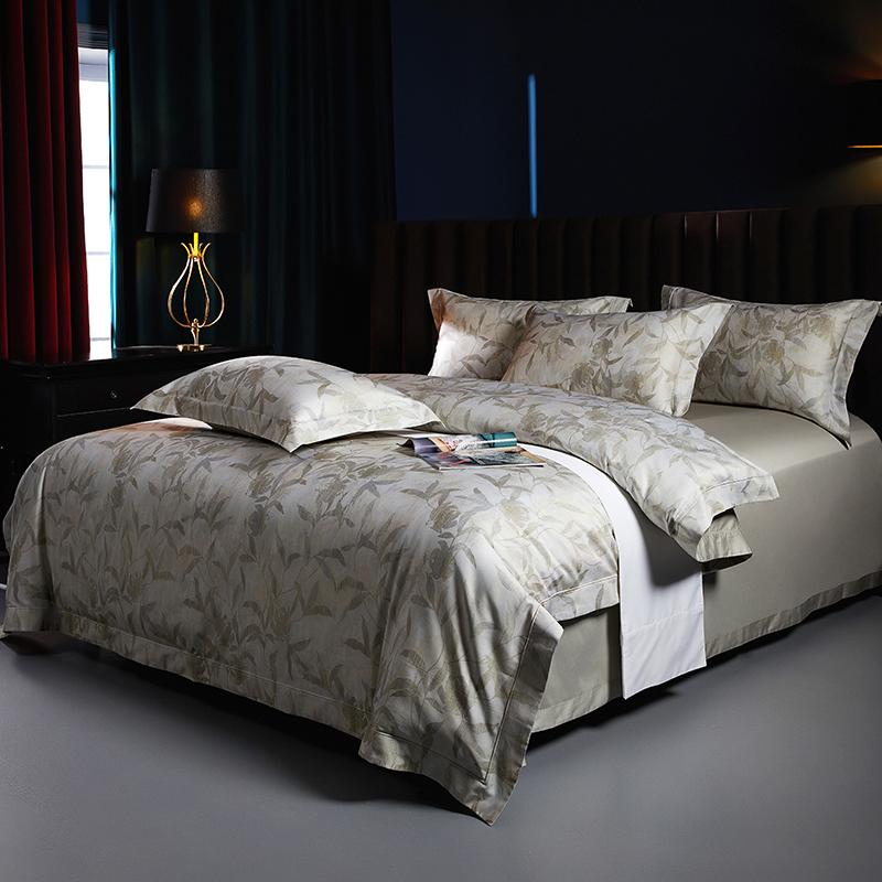 

Svetanya Print satin Bedding Set 140s Egyptian Cotton Bed Linens Sheet Pillowcase Duvet Cover Set Underwear Flat Sheet Style&Queen