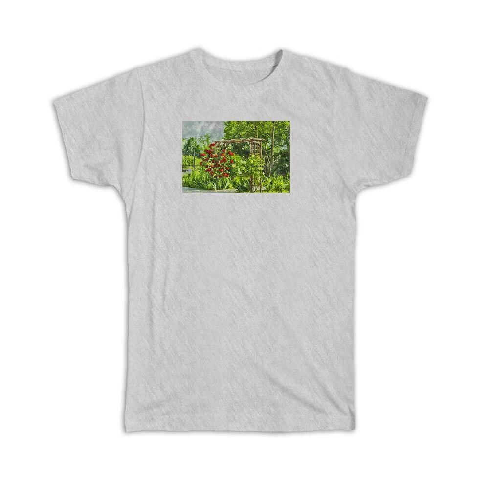 Gift T-Shirt : Watercolor Garden Roses S