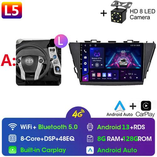 Car Radio Android For TOYOTA PRIUS V PLUS ALPHA 2012-2017 LHD/RHD Multimedia Video Player Bluetooth 5G DVD Wifi USB GPS Display