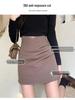 Women's High Waist Irregular Pleated Skirt - Slim, Versatile A-Line Skirt for Spring and Autumn