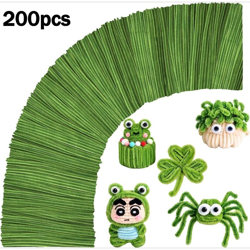 200pcs Pipe Cleaners Craft Bulk,DIY Games Gifts,Arts Crafts,Art Supplies for Creative DIY Room Decor, Halloween Christmas Decor