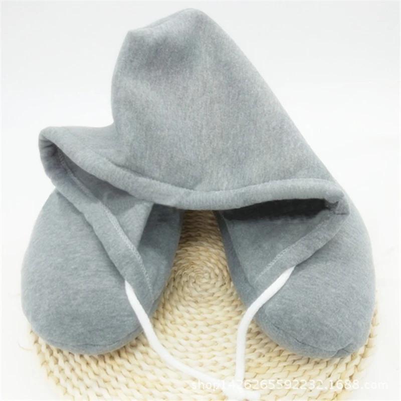 

U-подібні капюшони Подушки для подорожей Домашні сидіння Офісні подушки для літаків Подушки для шиї Легкі спальники Нові популярні моделі 30cmx29cmx9cm світло-сірого кольору