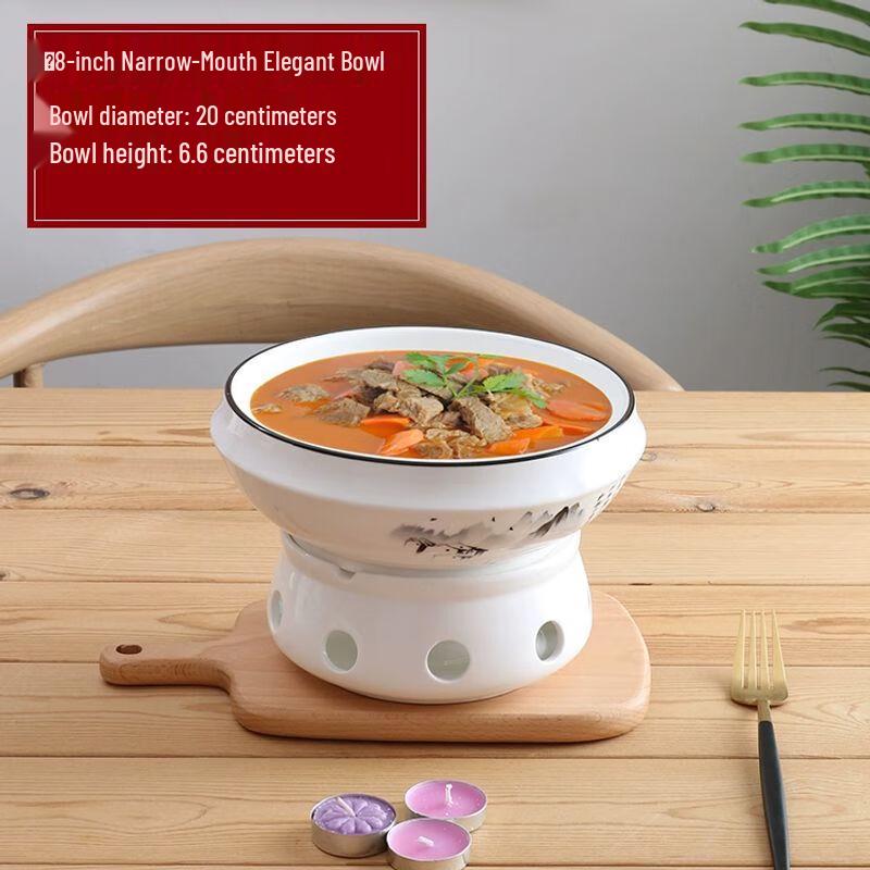 

Ceramic Food Warmer Serving Dish