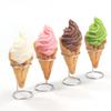 Food Sample Keychain Vanilla Soft Serve Ice Cream - (133OK)