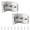 INCREWAY Door Padlock Clasp, 2pcs 3" Stainless Steel 90 Degree Right Angle Door Clamp