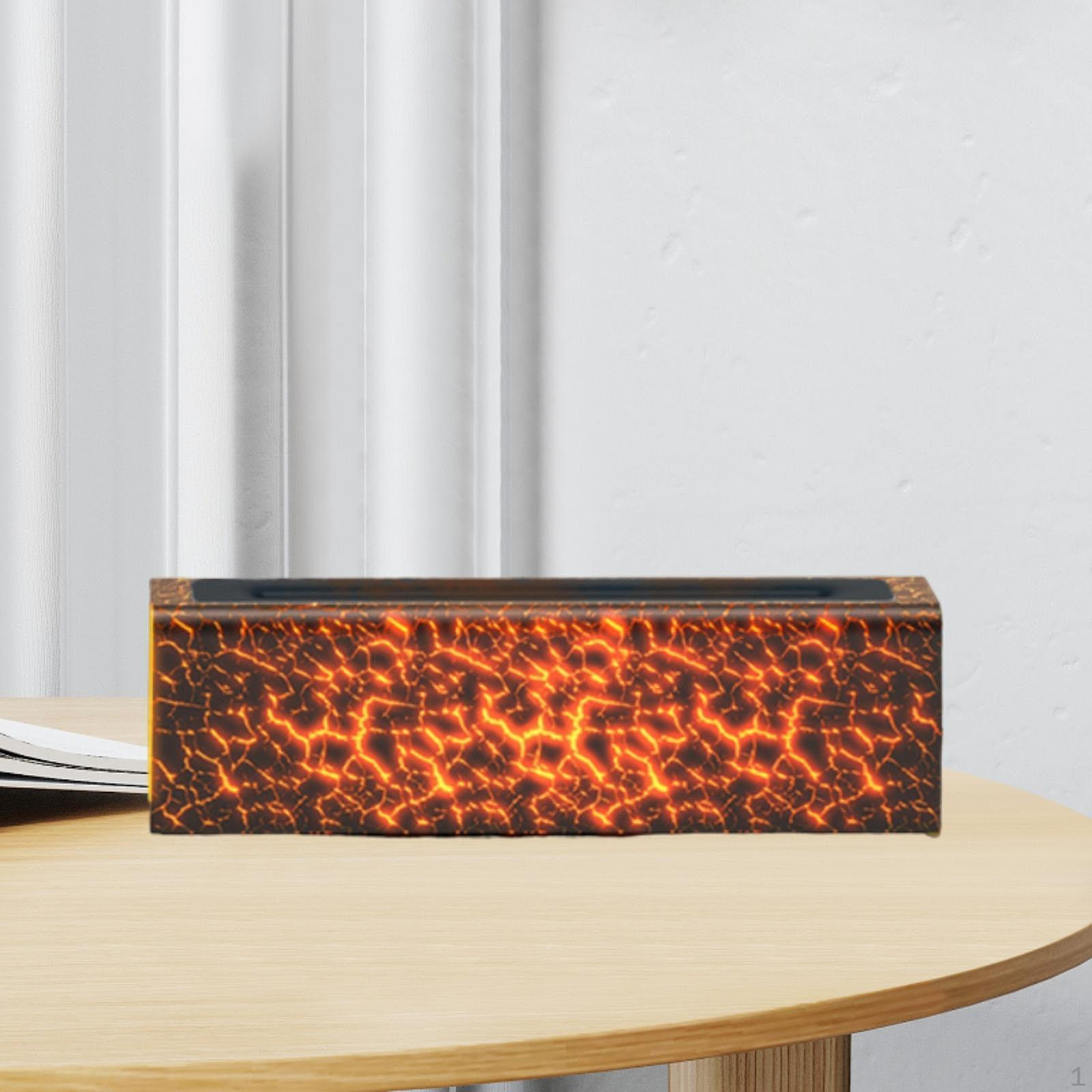 

150 мл Увлажнитель воздуха Настольный таймер USB Реалистичное пламя Туман для чёрный