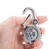JEWELRYWE Carabiner Digital Pocket Black Watch, Display, Clip-on Watch, Keychain, Watch, Unisex,