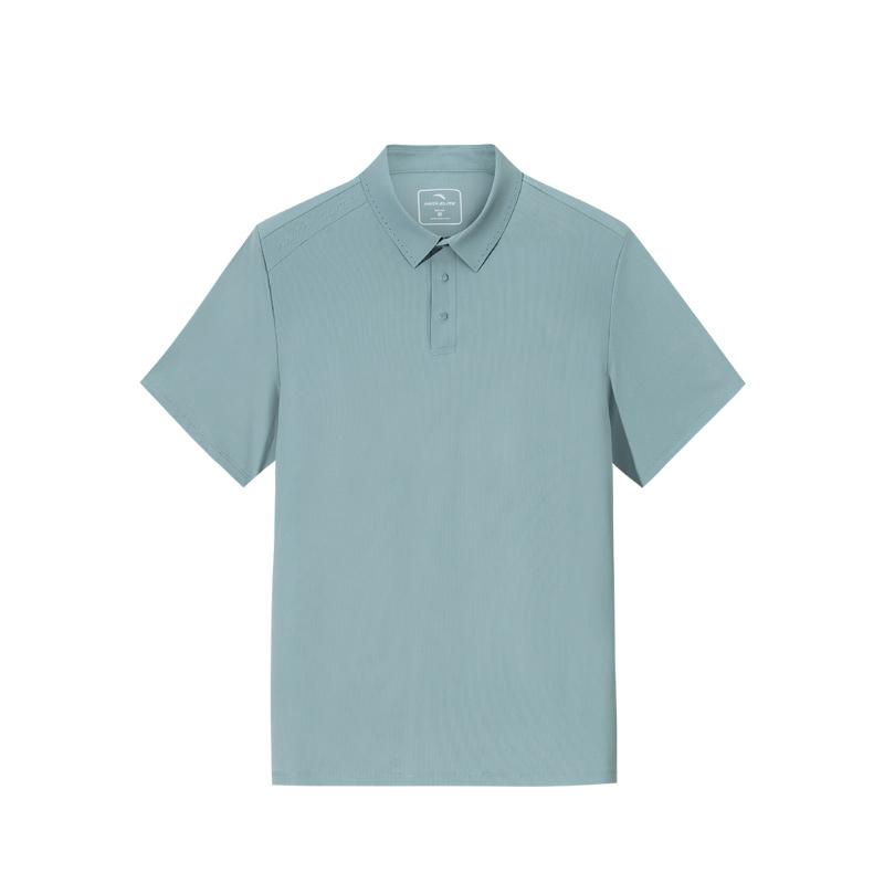 

Anta Comfortable Breathable Solid Color Versatile Slim Fit Short Sleeve Polo Shirt Men Polo Shirts Light-Green 952527112-2 S
