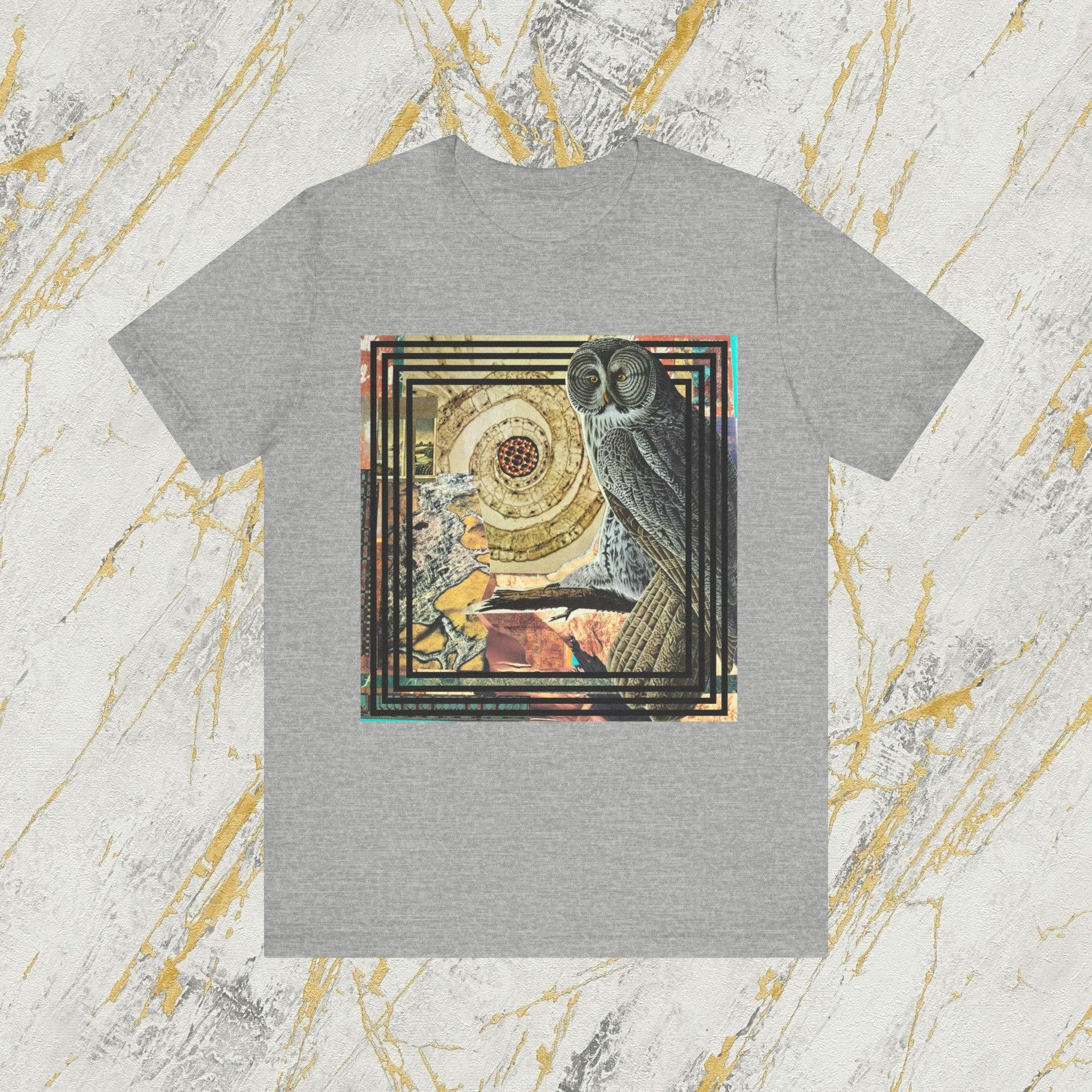 

2026 Summer Mens Cool Owl Printed Round Neck Short Sleeve 100 Cotton Soft and Breathable Holiday Casual Tshirt 4XL