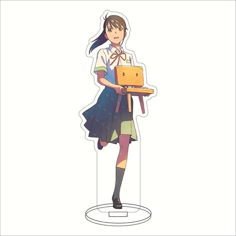 Anime Suzumeno Tojimari Suzume Movie Acrylic Stand Model Plate Decoration Desk Figure Display Girl Gift Artist Products Standee