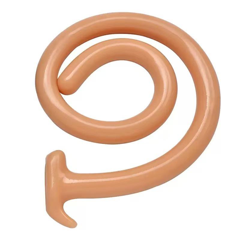 Unisex 1-Meter Anal Stimulator: Soft Chrysanthemum Massager & Dilator Plug for Adults