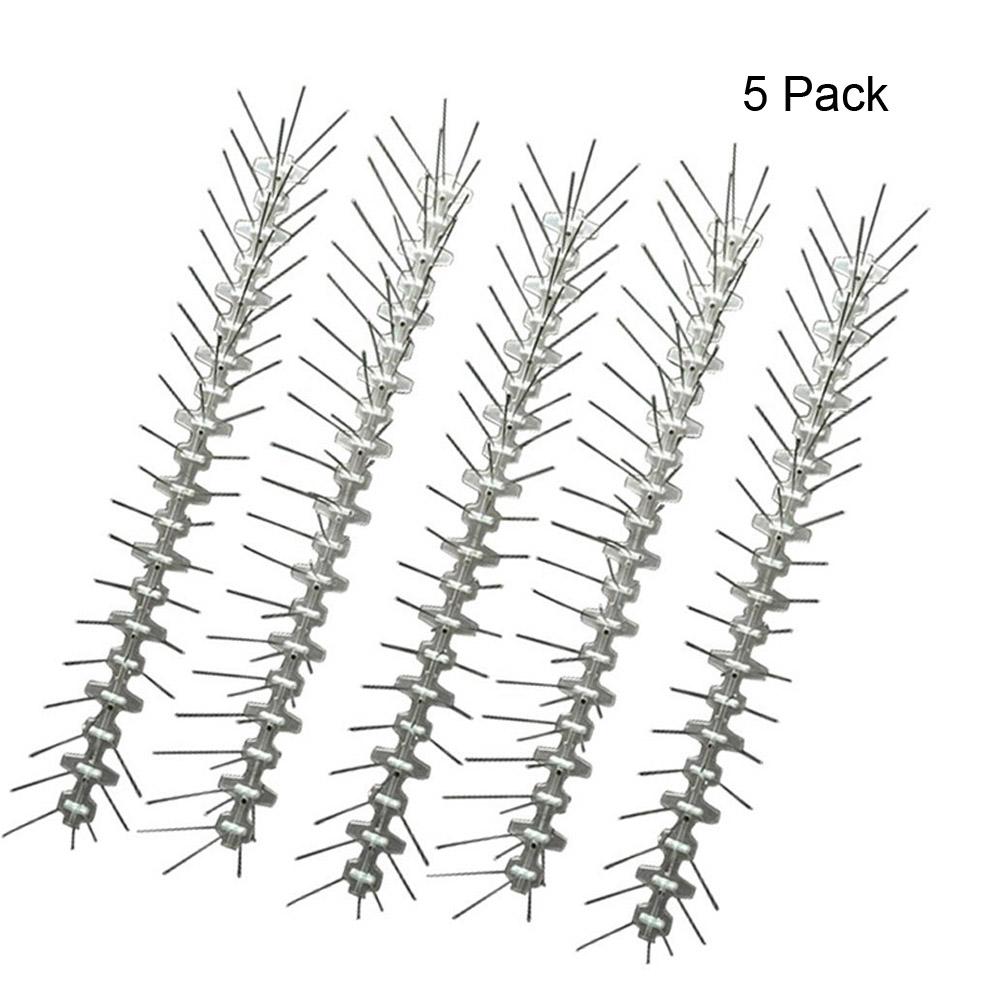 

5pcs Bird Repellent Thorn, Pigeon Repellent Spikes, Get Rid of Pigeons and Birds, Scare Pest Deterrent Kit, 50cm, No Electricity