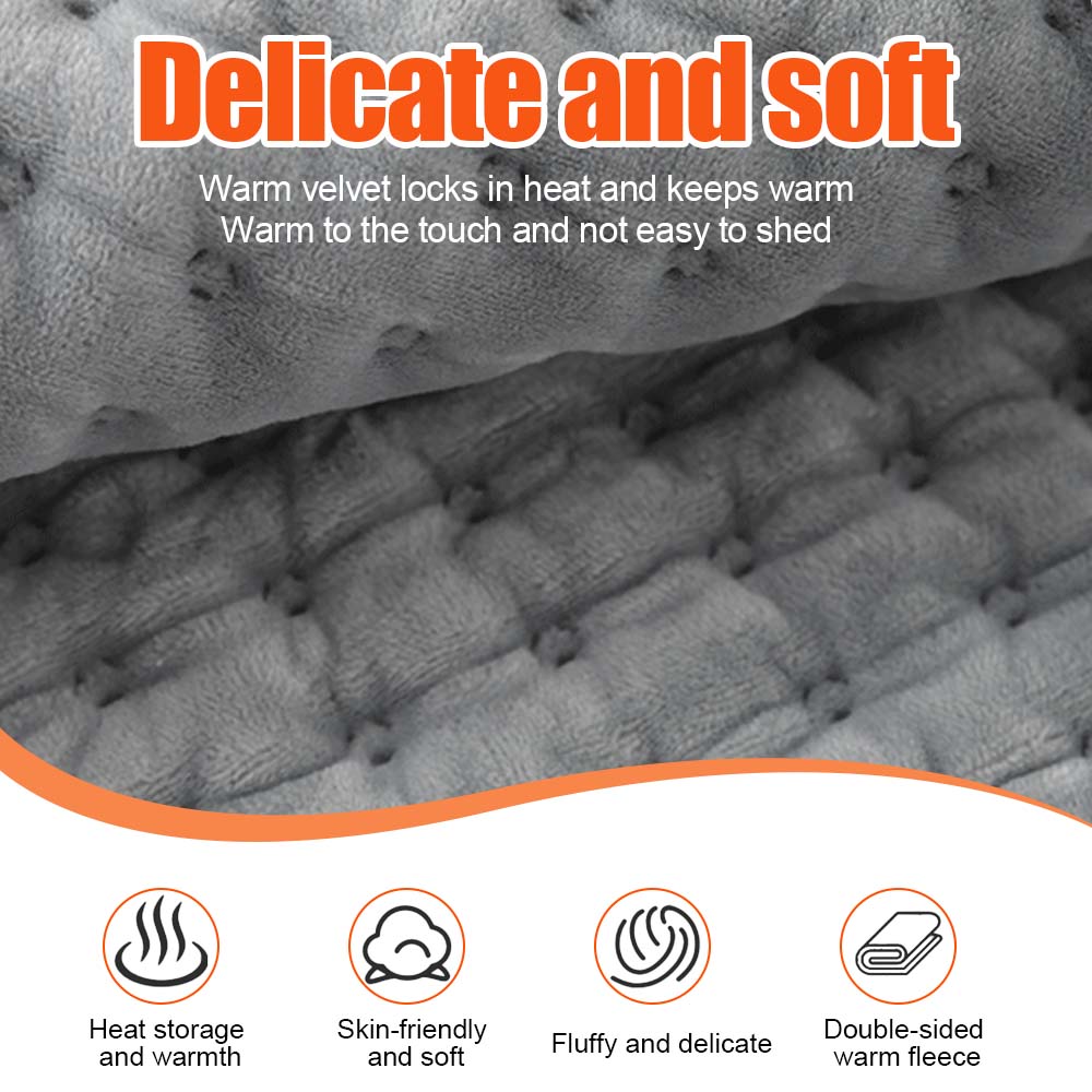 Electric Heating Pad Pet Heat Mat with 9 Levels Auto Power-off Heating Blanket Body Warming Winter for Abdomen Hand Thermal Mat