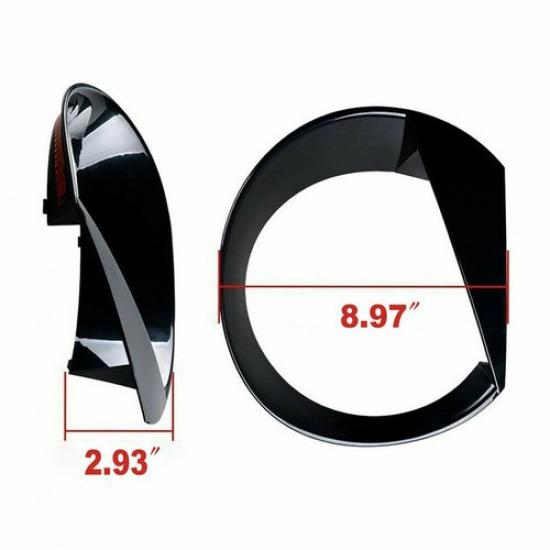 Black Headlight Cover Accessories Bezels Trim for 2015 2016 17 18 Jeep Renegade