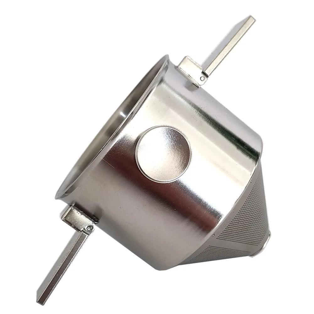 

1PCS Portable Stainless Steel Hanging Ear Coffee Filte Reusable Coffee Filter for Office Travel Outdoor Camping Convenient Use срібний