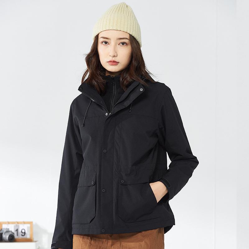 

Водонепроницаемая Ветрозащитная Уличная Куртка 3-в-1 с Флисовой Подкладкой для Пеших Походов и Катания на Лыжах M