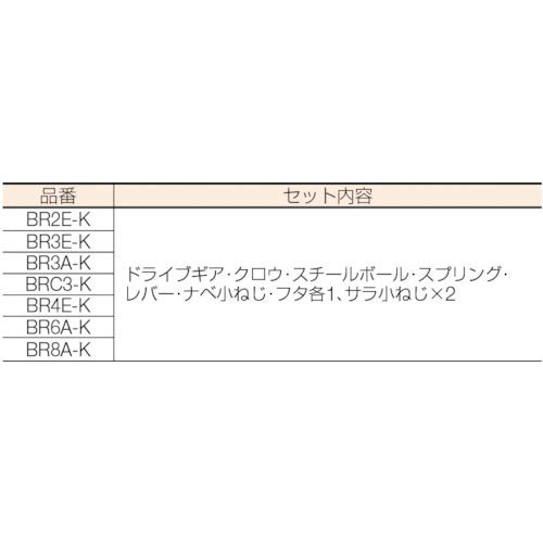 Sada na opravu ráčnové hlavy pro stroje Kjótský protokol (KTC) [6,3sq] BR2E-K