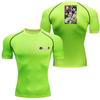 Graphic Compression Shirts Men Gym Workout Running Tshirt Summer Athletic Quick Dry Tees Tops Short Sleeve Rash Guard Tee for