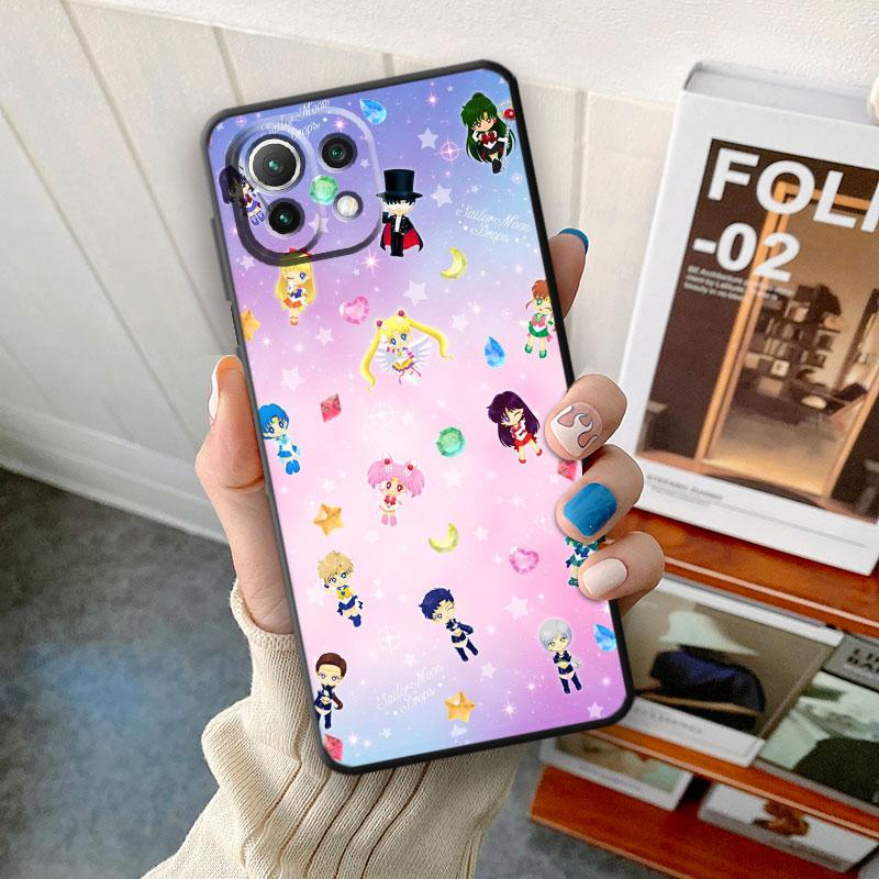 Pouzdro na telefon Xiaomi Mi 9T 10T 11T 12X 11 Lite 9 SE 10 5G A2 Lite 12 Note 10 Pro 10S silikonový kryt Cute Magic Wand Moon Funda
