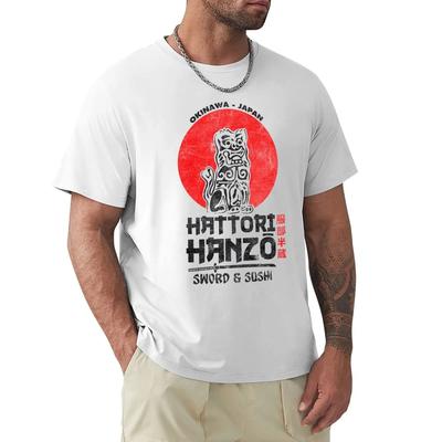 Camiseta Hattori Hanzo Espada Sushi Kill Bill Tarantino Uma Thurman Retro Vintage 2019 Nueva Marca de Moda Cuello Redondo Camisetas de Hombre