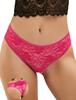 Lace Panties with Sexy Plus Sizes Open with Ribbon and Floral Underwear [comeondear] Holes, Ruffles, Cute, Stretch, M-5L, T-Back, Extreme,