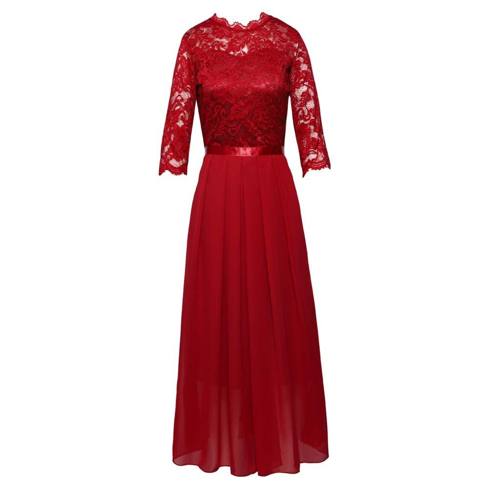 Ebay Independent Station Classic Explosion European and American Skirt Cross-border Women's Clothing Bridesmaid Dress Dress Lace Long Dress Evening 