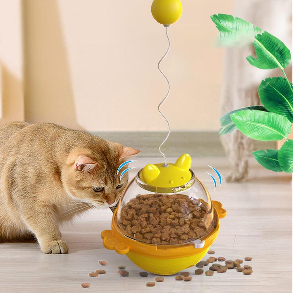 Cat Treat Toy Treat Puzzles for Indoor Cats Interactive Pet Playing Training Supplies for Kittens Home Garden Balcony Bedroom