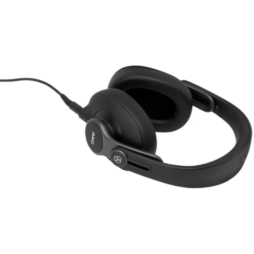 AKG Pro Audio K371 Wired Over Ear Closed Back Foldable Professional Recording Studio Headphones S...