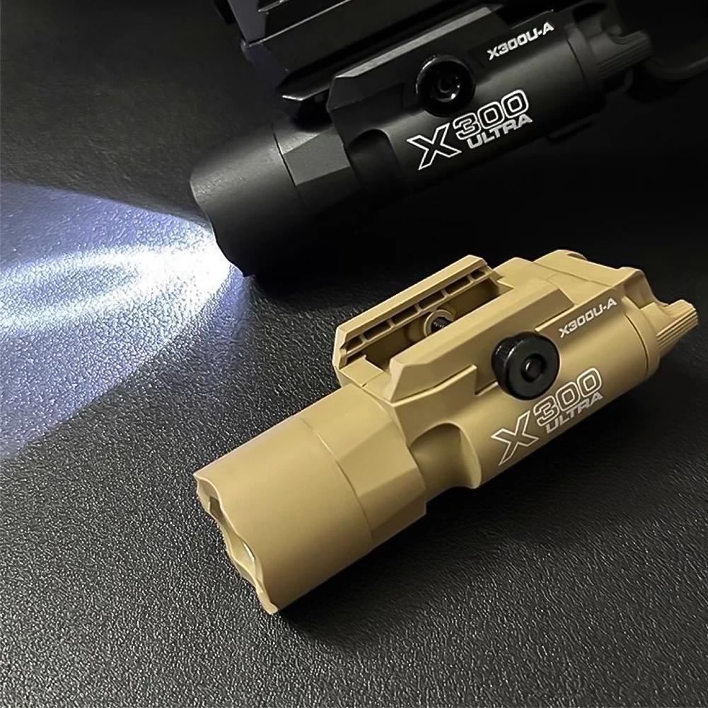 MultiFunctional X300U Scout Light Gun Light Lanterna Rifle Strobe Flashlight Fit 20mm Rail Airsoft Hanging FlashlightHunting