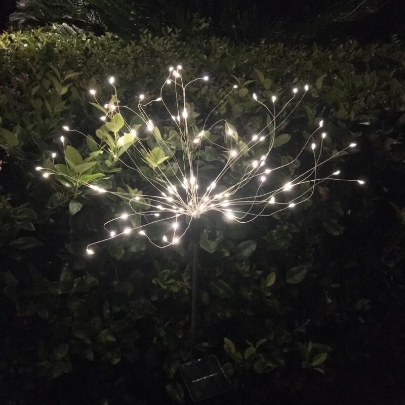 Solar LED Firework Ground Lights