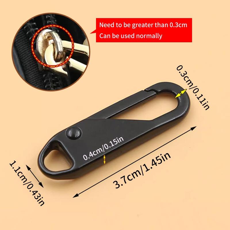 Reißverschlusskopf Universal Sofort-Reißverschluss-Reparaturset Ersatz für gebrochene Schnalle Reisetasche Koffer Reißverschlusskopf DIY Nähhandwerk