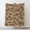 Camouflage color Gilly suit Voldemort Flannel Blanket Military camouflage printed Blankets for Home Car Camping Nap all  seasons