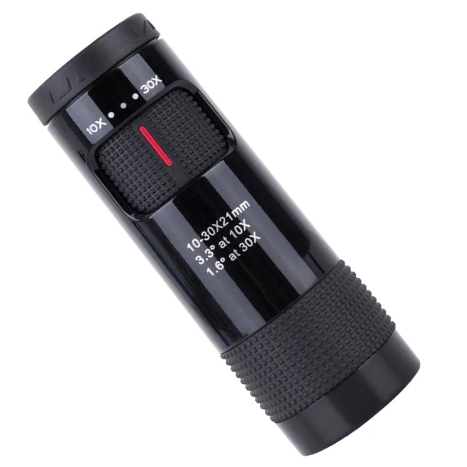 

Потужний Монокуляр 10-30x21 Зум Міні Телескоп Портативна Підзорна Труба Туристичне Спорядження Туризм Оптичний Приціл Монокль чорний