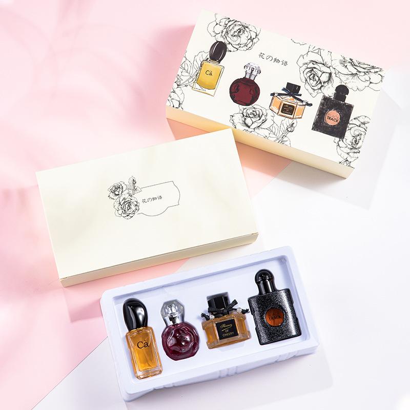 Ladies Perfume Gift Box Four-piece Set Fresh and Lasting Light Fragrance Perfume