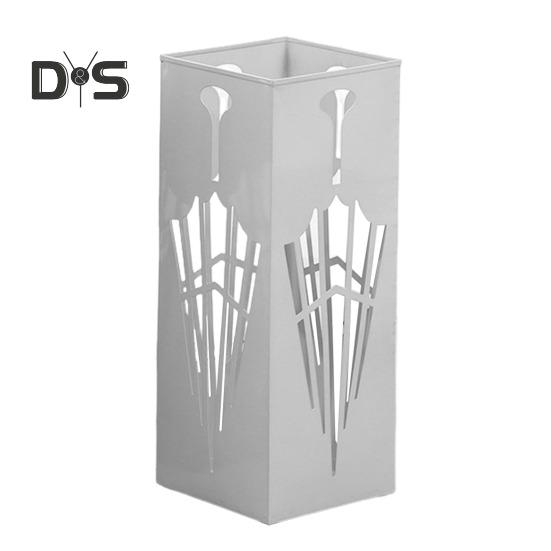 Металлическая стойка для хранения зонтов большая вместимость полая конструкция нержавеющая для использования в помещении и на открытом воздухе маленький и большой держатель для зонтов белый 2279₽