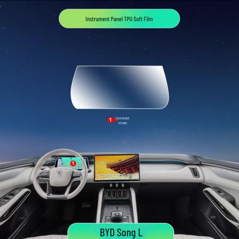 24-25 BYD Song L-Dmi HD Interior Film for EV Console & Navigation Screen
