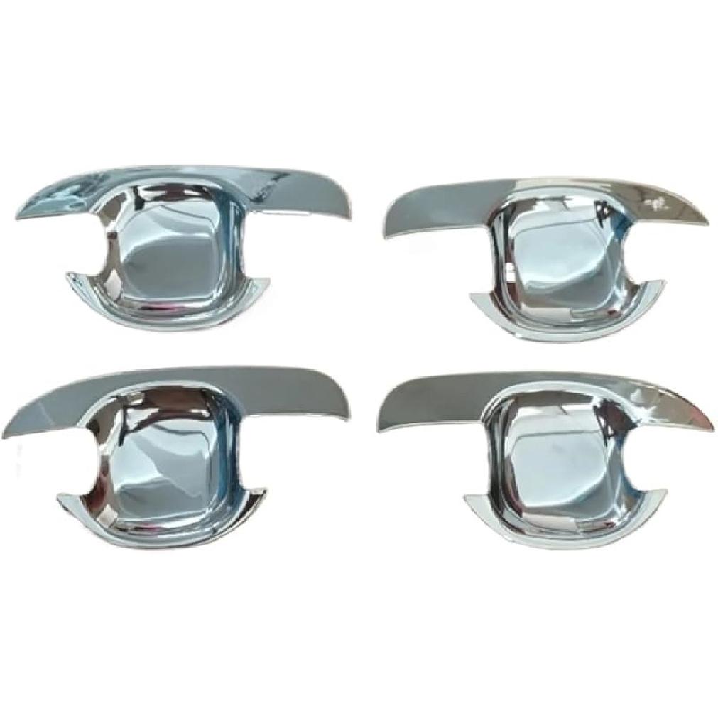 2001 2002 2003 2005 2006 2007,Compatible With Toyota Corolla Car ABS Chrome Accessories Plated Door Handle Bowl Cover Trim Paste Style(Bowl cover)