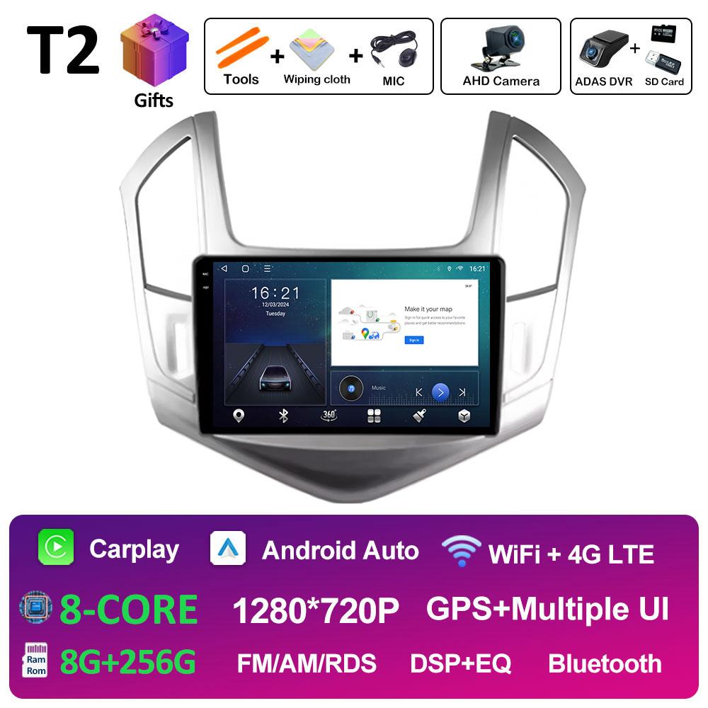Car Video Radio Multimedia Player For Chevrolet Cruze J300 J308 2012 2013 2014 2015 Wireless Carplay Android Auto Head Unit WIFI