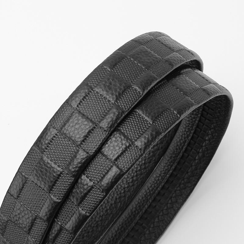 Mattierte Automatikschnalle Kanten Kopfschicht Rindsleder Gürtel High-End Business Casual Herren Trendgürtel