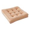 Square Seat Cushion 16x16 Inches Solid Color Stuffed Chair Pad Velvet Thick Seat Cushion for Dining Chair Floor Home Office