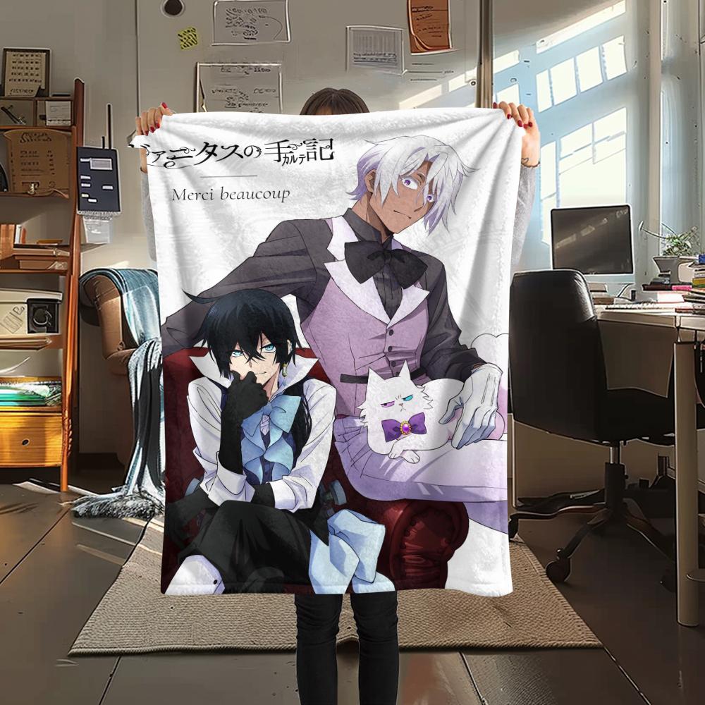 1PC Vanitas's Journal Print Flannel Blanket, High quality Comfortable for All Seasons, Home Decor, Warmth and Comfort, Perfect for Christmas Gifts236