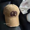 Fashion Hat Korean trendy brand ripped cap children American retro street deepening big head circumference showing face small baseball cap