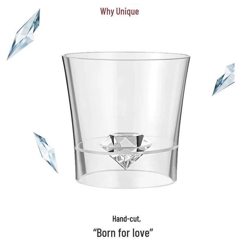 Shangqi Diamond-Cut Glass Beverage Cup