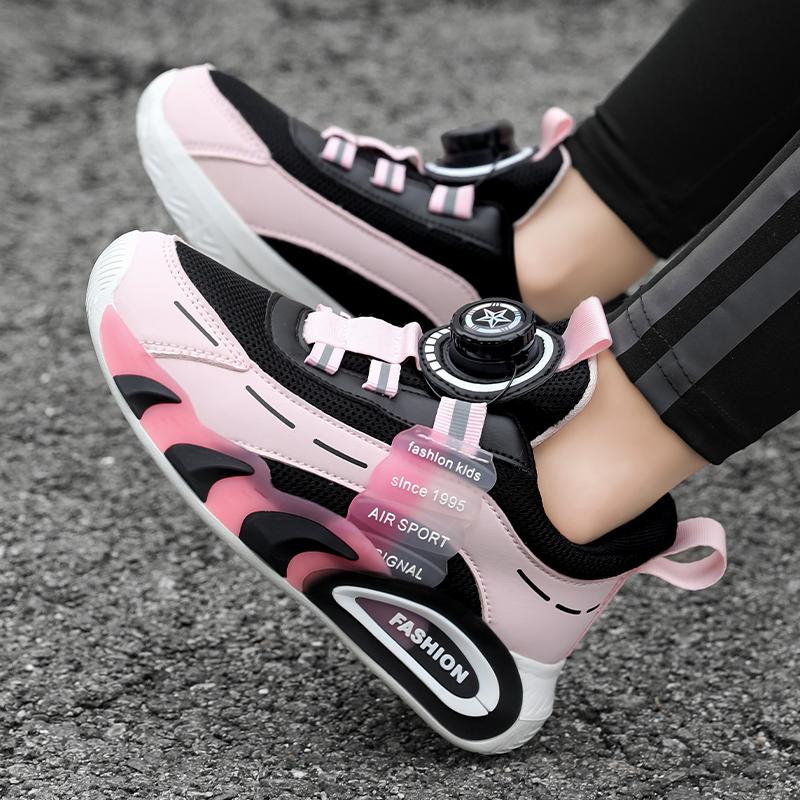 Fashion Fashion Children's Casual Sneakers Summer Breathable Mesh Basketball Shoes for Children Boys Sport Running Non Slip Size 28-39