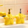 Charm Star Shape Soap Dispenser Press Pump Soap Bottle for Household Bathroom Countertop Organization Liquid Lotion Storing Use