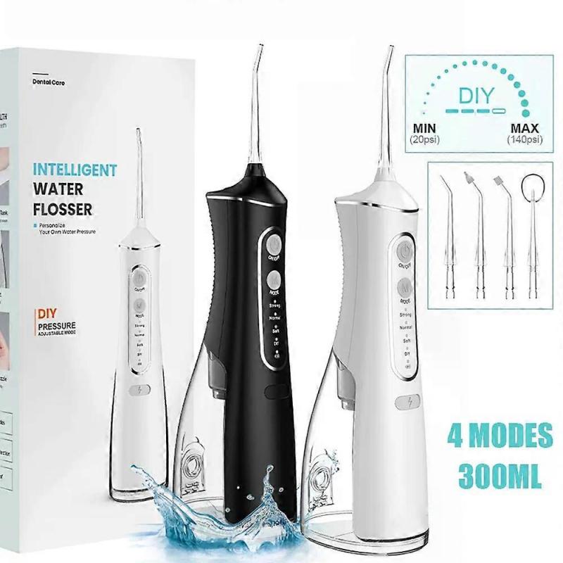 DIY Water High Pressure Dental Irrigator Water Flosser for Teeth Rinsing Dental Cleaning Bag Device 4 Modes IPX7 300ML Oral Jet